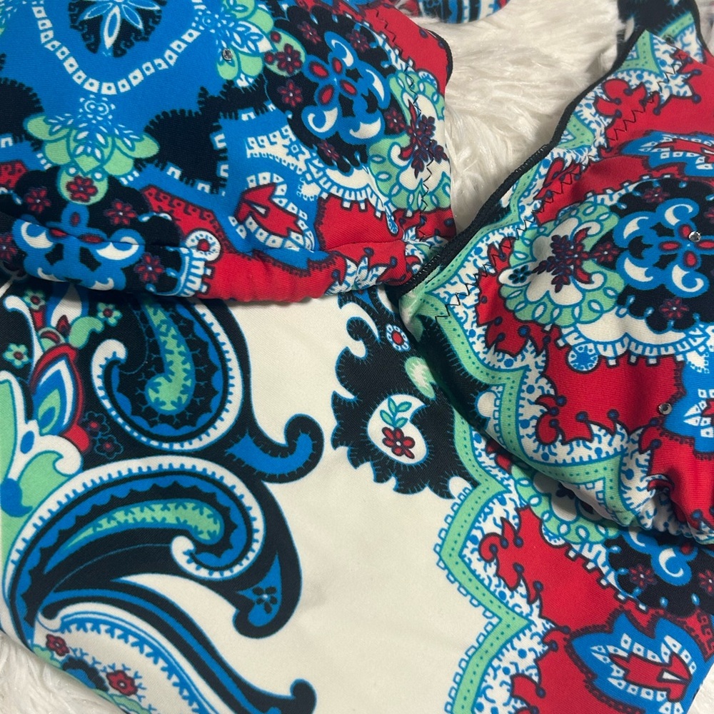 NEW Paisley Print Beach Joy Triangle Bikini Set